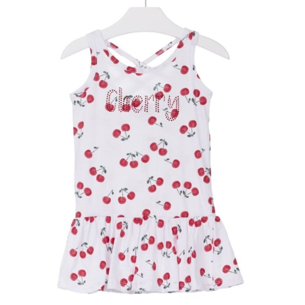 Losan - Girls' Cherry Print Summer Dress, size 2